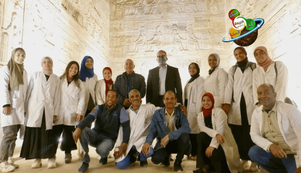 جريدة شبكة أخبار الدولية : وزير السياحة والآثار يتفقد أعمال الترميم بمعبد&nbsp;دندرة