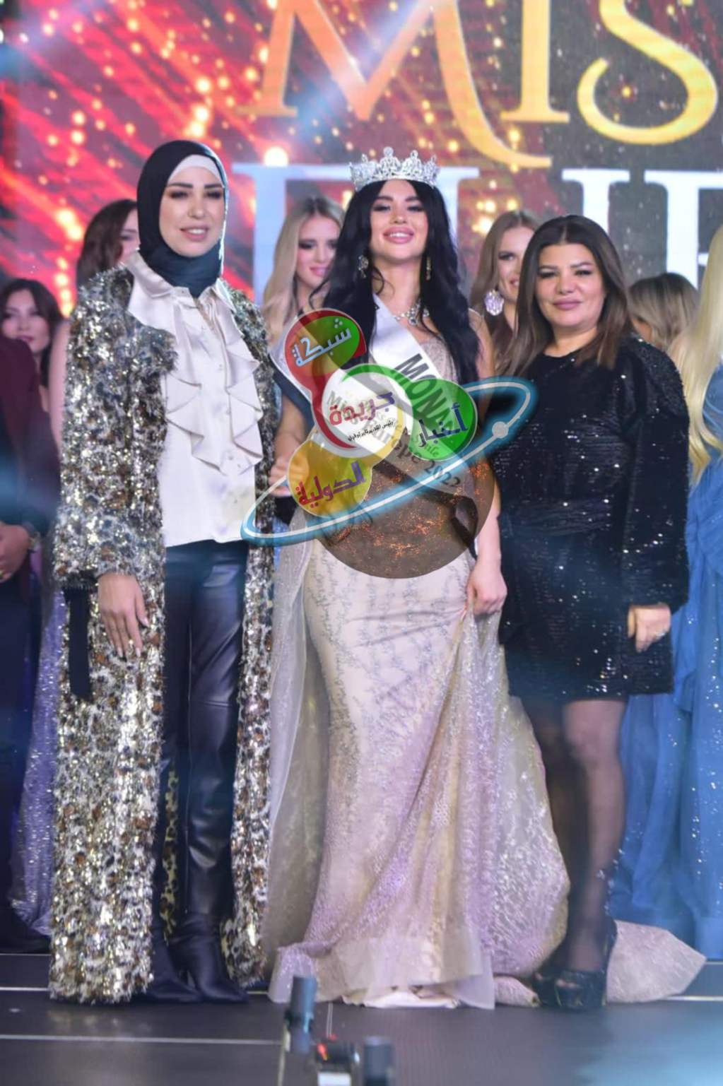 رانيا عثمان خبيرة التجميل في حفل انتخاب ملكة جمال اوروبا وتفاجىء سابين نحاس&nbsp;!